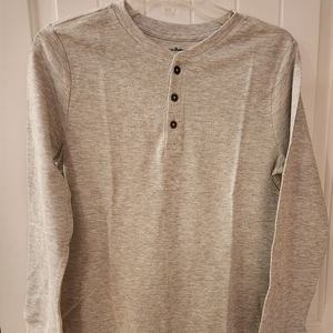NWT TOMMY BAHAMA GREY THERMAL KNIT HENLEY sz 16
